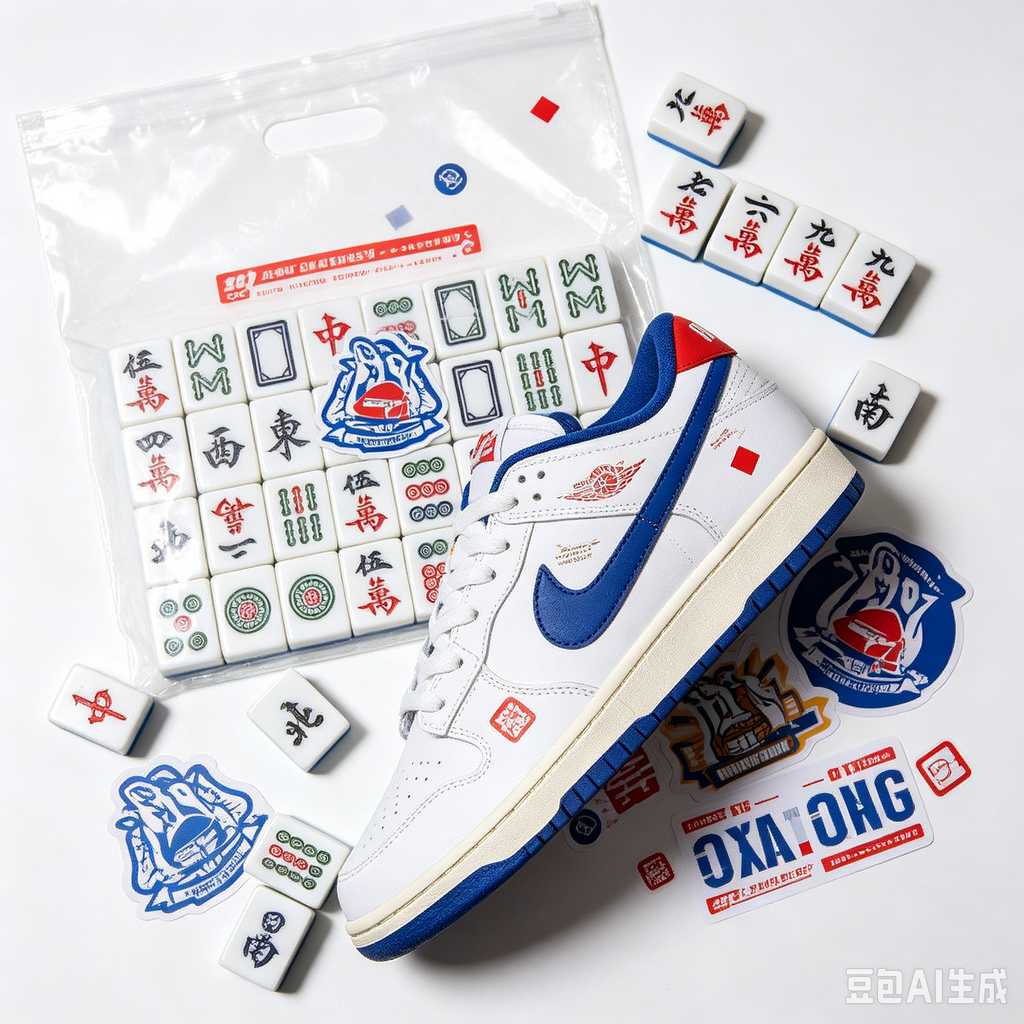 decorative text mahjong set