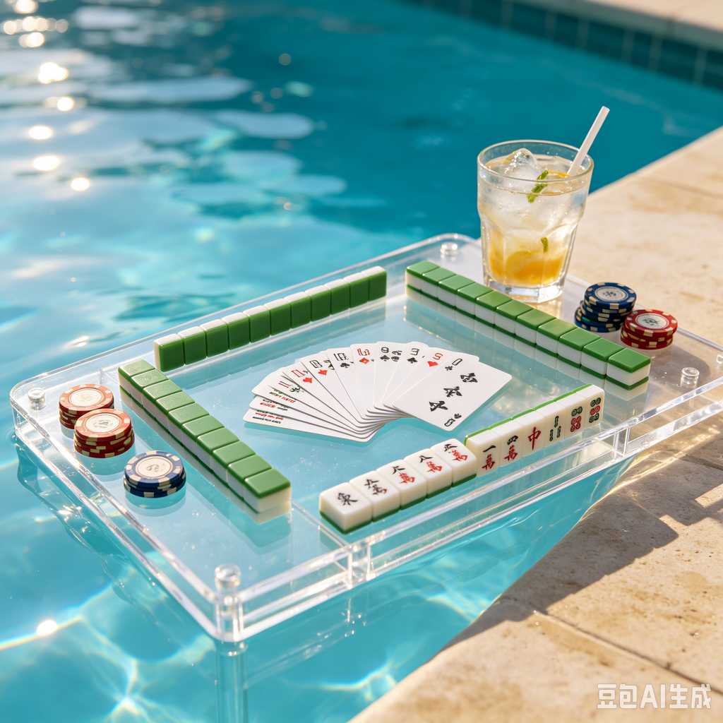 transparent mini mahjong set